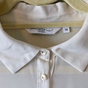 Zara Tops - New Look Sheer Button-up Blouse w Pearl Buttons Zara Tops - New Look Sheer Button-up Blouse w Pearl Buttons
